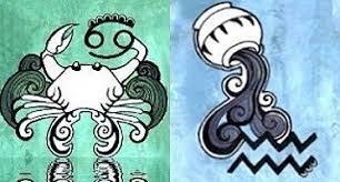 cancer y acuario
